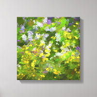 Wildblumen Impasto Malerei - Originelle Blume Kuns