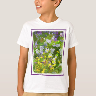 Wildblumen Impasto Malerei - Originelle Blume Kuns T-Shirt