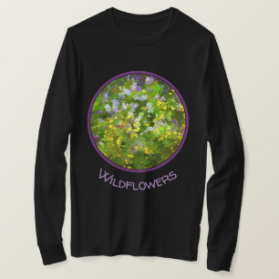 Wildblumen Impasto Malerei - Originelle Blume Kuns T-Shirt