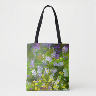 Wildblumen Impasto Malerei - Originelle Blume Kuns Tasche
