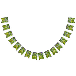 Wildblumen Impasto Malerei - Originelle Blume Kuns Wimpelkette
