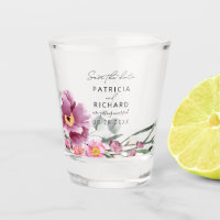 Wildblumen in Aquarellfarben speichern das Datum