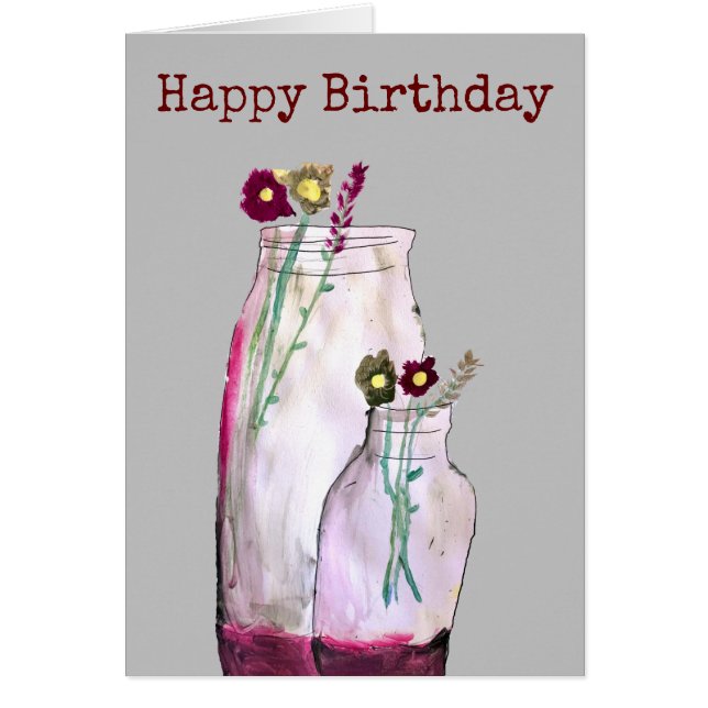 Wildblumen in der Vase (Vorne)