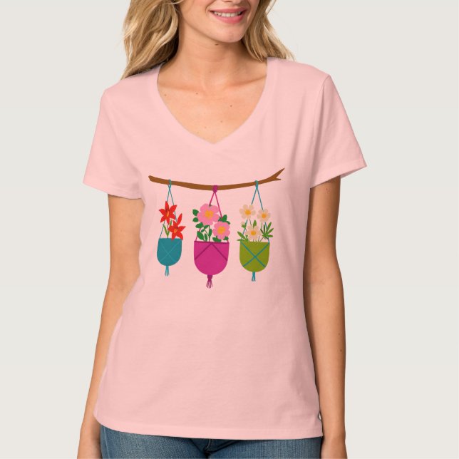 Wildblumen in lebendigen Pflanzen T-Shirt (Vorderseite)