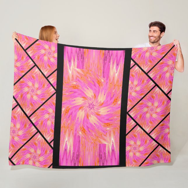 Wildblumen in Pastellen 10 Fleecedecke (Beispiel)