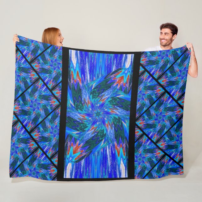 Wildblumen in Pastellen 12 Fleecedecke (Beispiel)