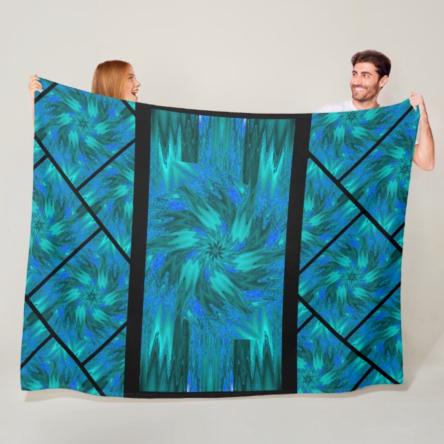 Wildblumen in Pastellen 8 Fleecedecke (Beispiel)