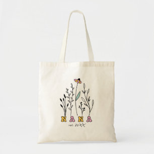Wildblumen ins Jahr New Nana Tragetasche