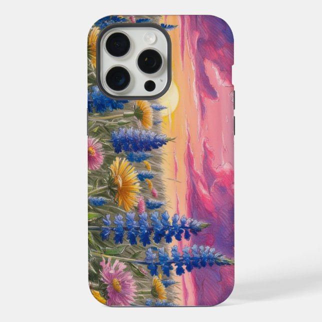 Wildblumen iPhone 15 Pro Max Hülle (Rückseite)