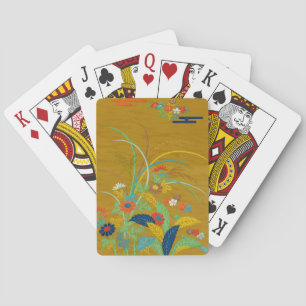 Wildblumen, japanische Zierkunst Spielkarten