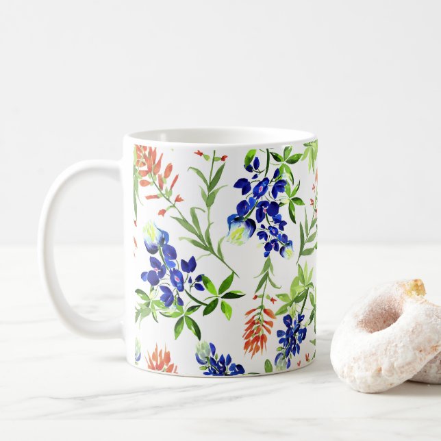 Wildblumen Kaffee Tasse (Mit Donut)