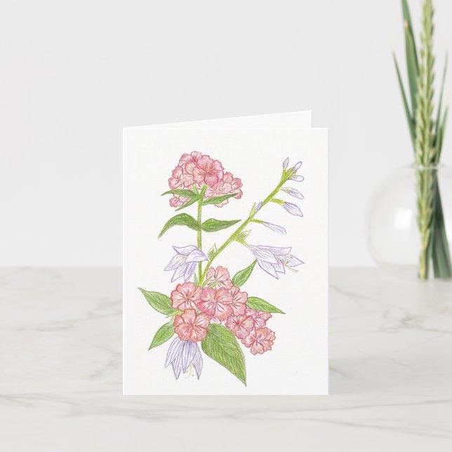 Wildblumen Karte (Vorderseite)