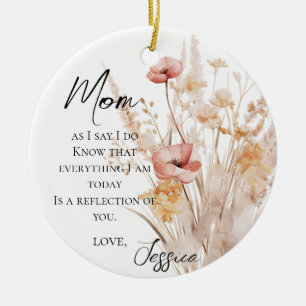 Wildblumen Keramik Ornament
