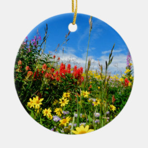 Wildblumen Keramikornament