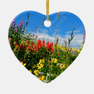 Wildblumen Keramikornament