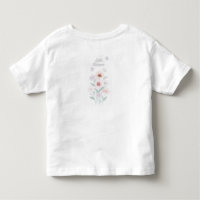 Wildblumen-Kind kleines Blüten-T-Shirt für Kleinki
