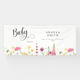 Wildblumen Kinderdusche Banner