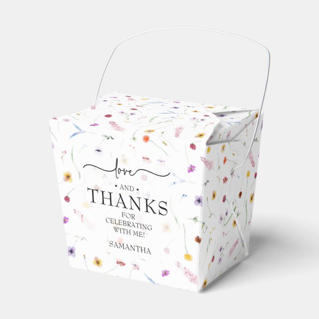 Wildblumen Kinderdusche Klein Geschenkschachtel (Vorderseite)