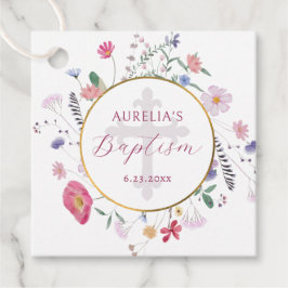 Wildblumen Kreislauftaufe Geschenkanhänger