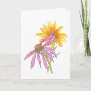 Wildblumen, leer innen karte