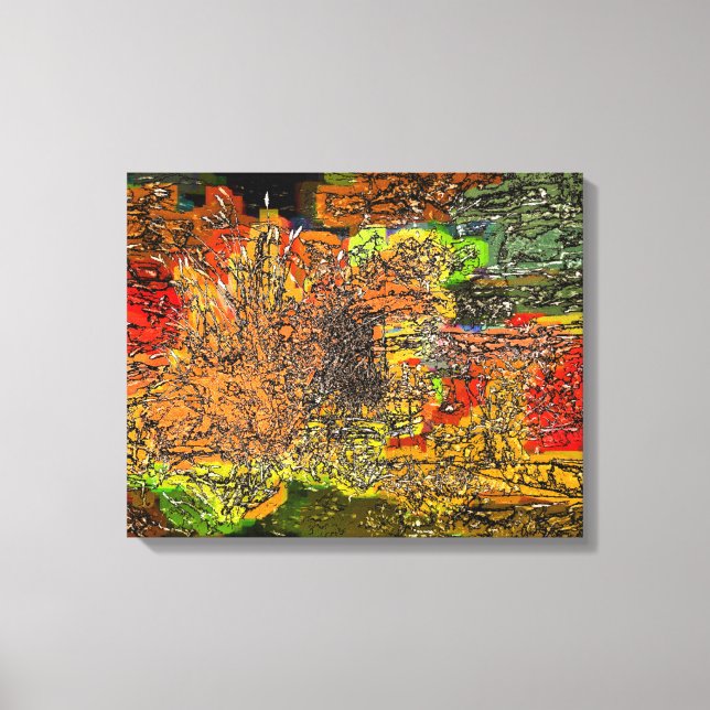 WILDBLUMEN LEINWANDDRUCK (Vorderseite)