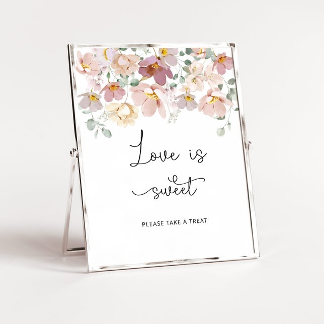 Wildblumen Liebe ist süß nehmen Leckerei Poster (Von Creator hochgeladen)
