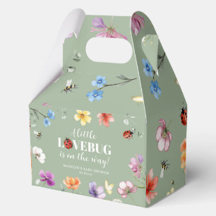 Wildblumen-Lovebug-Baby-Shower-Geschenk Geschenkschachtel