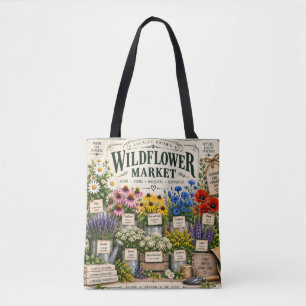Wildblumen-Markt Blumen-Tasche Tasche