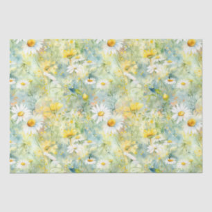 Wildblumen Meadow Summer Foliage Boho Modern Seidenpapier