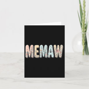Wildblumen Memaw Floral Mütter Day Memaw Karte