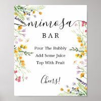 Wildblumen Mimosa Bar Sign