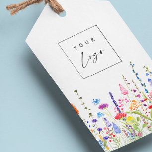 Wildblumen mit benutzerdefinierten Tags für die Fa Geschenkanhänger