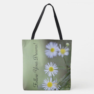 Wildblumen mit Grün Tasche
