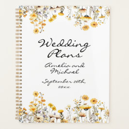 Wildblumen mit weißgelber Wiese Hochzeitsplaner Planer