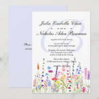 Wildblumen Monogram Spring Wedding