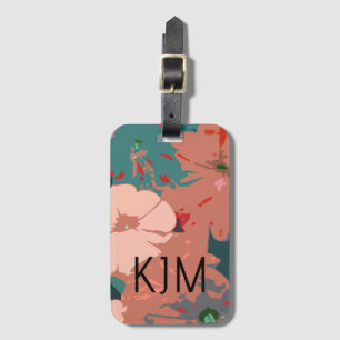 Wildblumen-Monogramme Florale Hochzeiten Geschenk Gepäckanhänger
