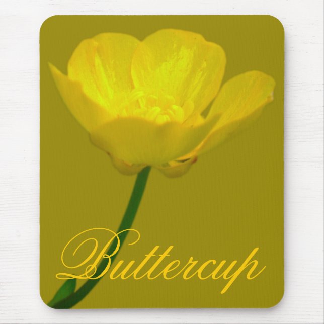 Wildblumen Mousepad Buttercup Computergeschenke (Vorne)