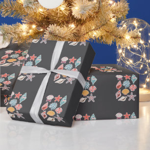 Wildblumen Muschel Sommer Stimmung Florale Strand Geschenkpapier