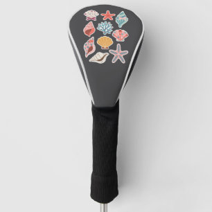 Wildblumen Muschel Sommer-Vibes Floral Strand Golf Headcover