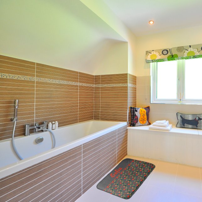 Wildblumen-Muster Mohngraumatte Badematte (Von Creator hochgeladen)