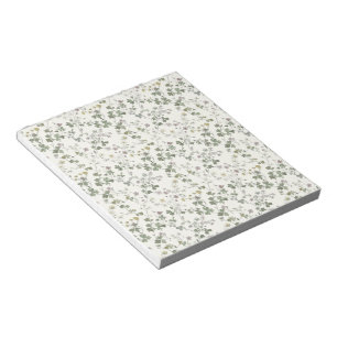 Wildblumen-Muster-Notizbuch Notizblock