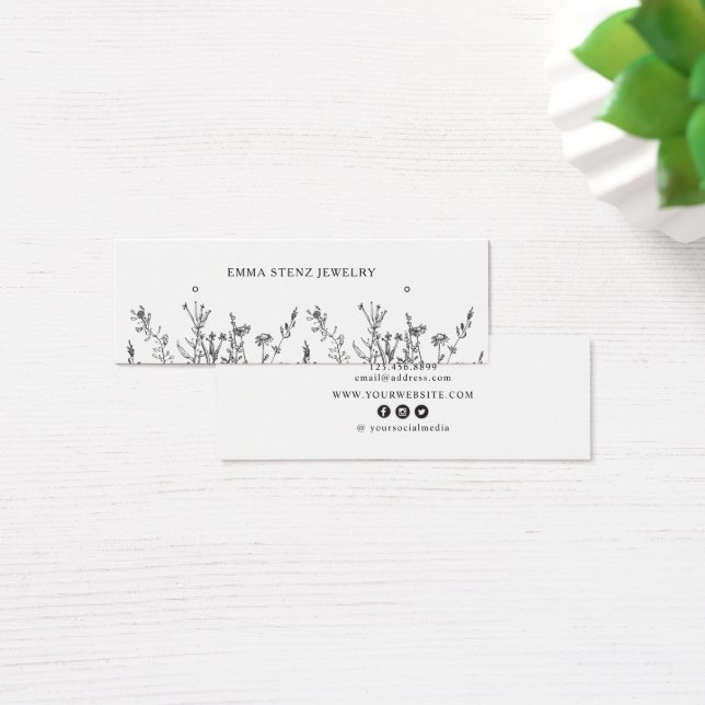 Wildblumen ・ Ohrläppchen stecken Mini-Grafikkarte (Schreibtisch)