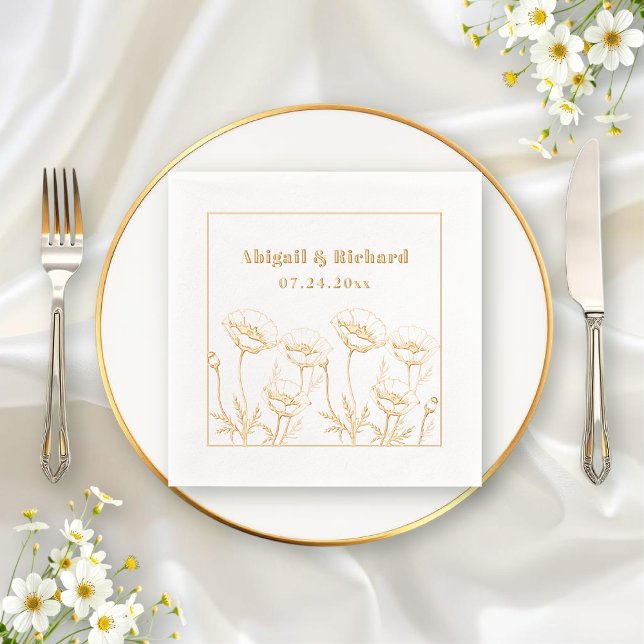 Wildblumen Pappi Servietten Mit Folie (Von Creator hochgeladen)