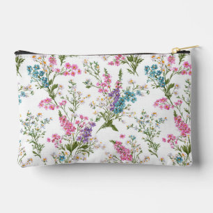 Wildblumen Pastell Frühlings Blumenmuster Zubehörtasche