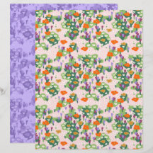 Wildblumen-Patch Scrapbook-Papier