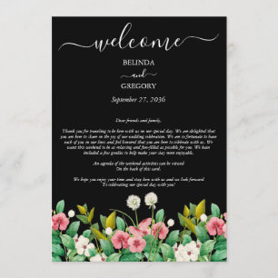Wildblumen Periwinkle Black Wedding Tour Programm