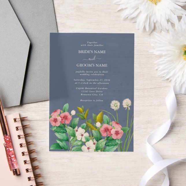 Wildblumen Periwinkle Dusty Blue Wedding (Hochzeit)