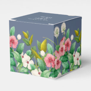 Wildblumen Periwinkle Dusty Blue Wedding Geschenkschachtel