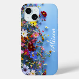 Wildblumen Personalisiert iPhone Case