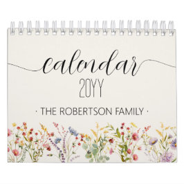 Wildblumen Personalisiert Kalender
